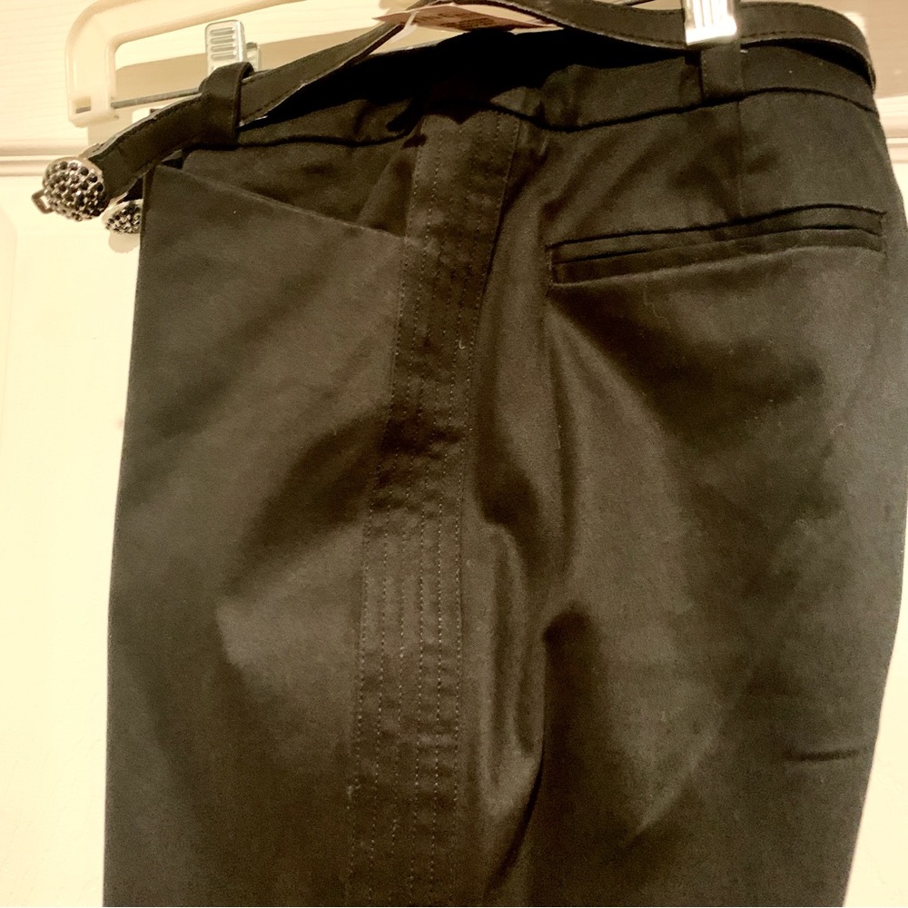 NINE & CO. PETITE Straight Leg Pants Black Business Dress Size 2 Petite NWT - Picture 4 of 12